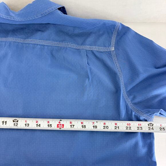 Tommy Bahama RELAX Island Blue Short Sleeve Button Down Shirt Size S Approx - Picture 5 of 15